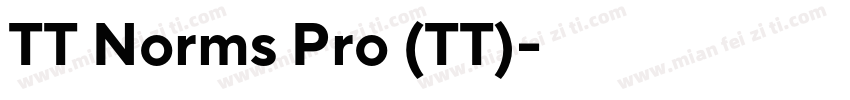 TT Norms Pro (TT)字体转换